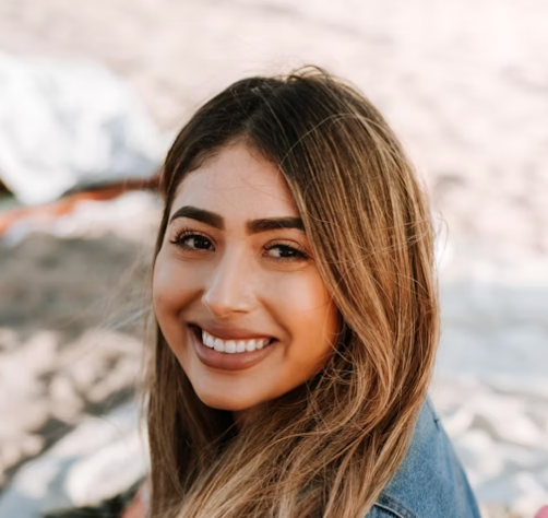 Smiling young woman portrait